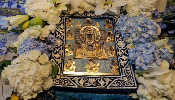 The Kursk Root Icon of the Mother of God in Menton. Photo: orthodox-europe.org