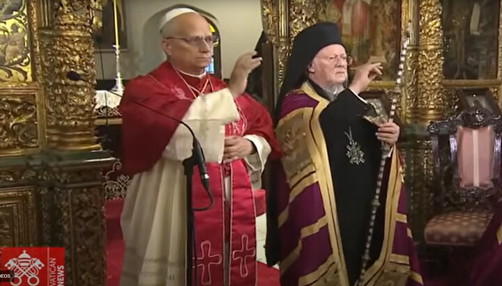 Pat. Bartholomew and Pope Leo Pray Doxology, Sign Joint Declaration at Phanar